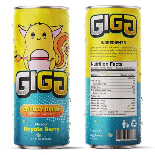 GIGG: Gaming/eSports Healthier Energy Drink