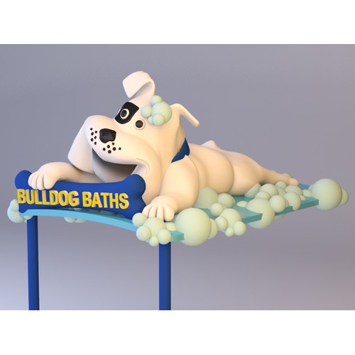 Landmark 3D Bulldog Design Needed for Bulldog Baths San Francisco