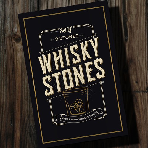 Box design for Whiskey stones