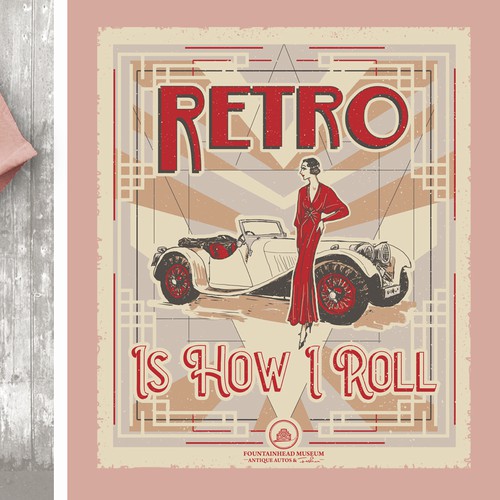 Antique Auto & Fashion T-shirt design