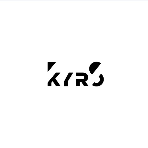 Minimal typographic logo with geometric variations for a creative agency