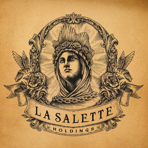 Classic Medieval theme logo for La Salette