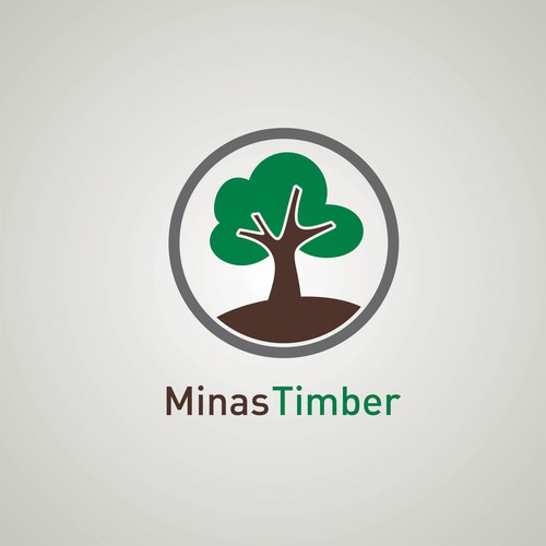 Create an attractive logo for a sustainable wood producer