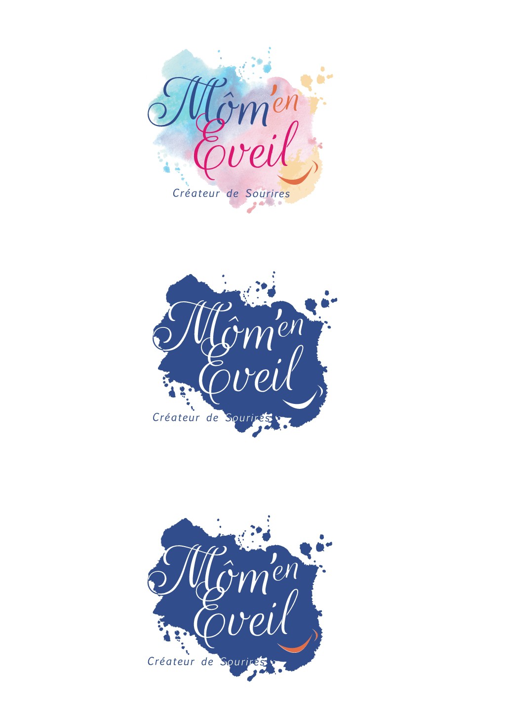 Logo pour association Môm'en Eveil