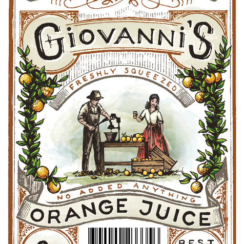 Orange Juice label