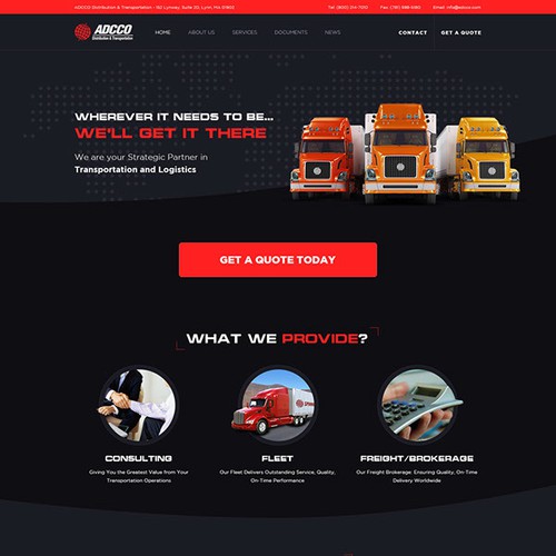 Addco home page