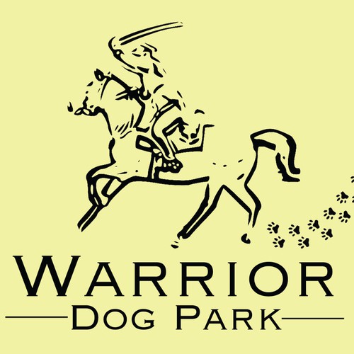 "Warrior Dog Park" Sign Design