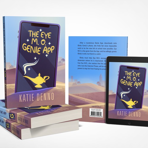 Cover for "The Eye M. O. Genie App" by Katie Denno