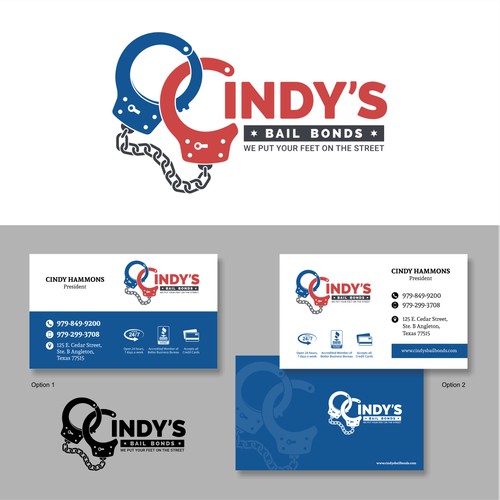 Logo and Business Card concept for Cindy's Bail Bonds Service