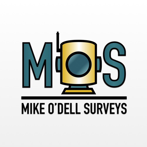 Playful logo for land surveyor 