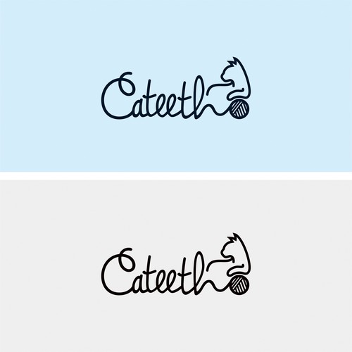 funny logo for Cateeth