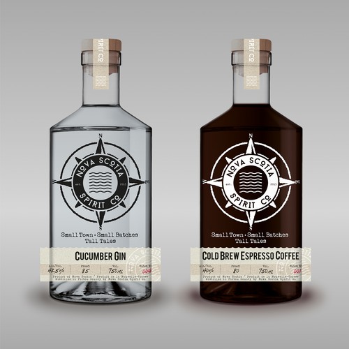 seasonal speciality craft spirits' label