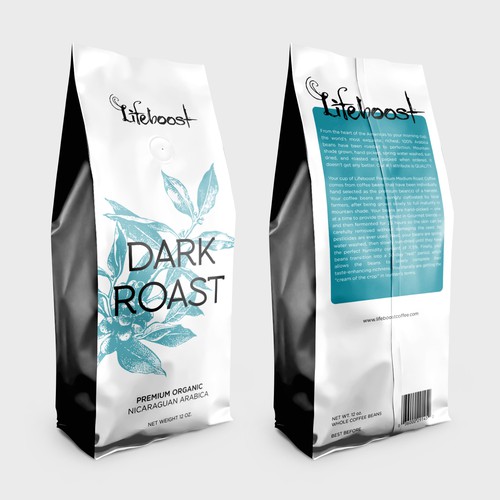 Packaging concept for a premium, health-focused coffee brand