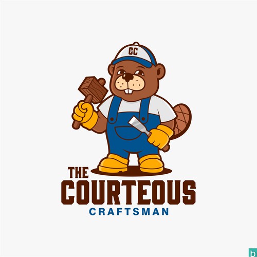 Craftsman mascot logo - The Courteous Craftsman
