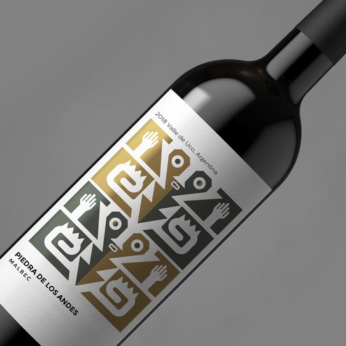 Malbec Wine Label for an Argentinian Winery