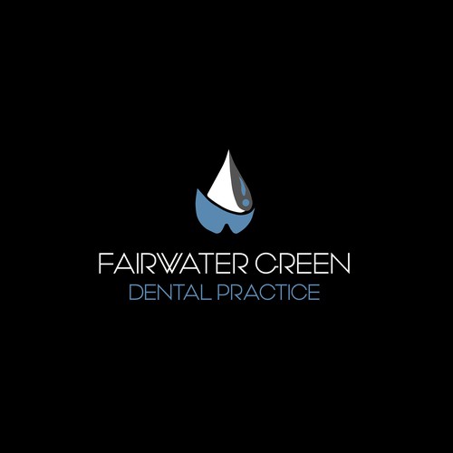 Water inspired logo for dentist 