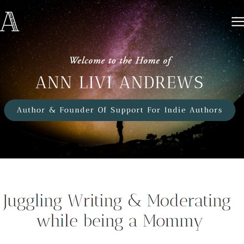 Website Design for Author 