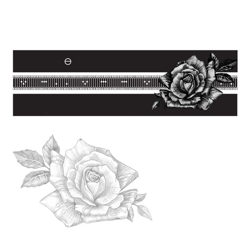 rose for an arm band tattoo