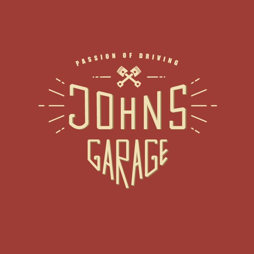 Old fashion logo for a car dealer