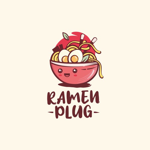 Kawaii/street style ramen logo 