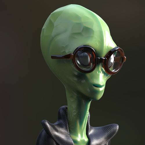 Alien main character design for a movie