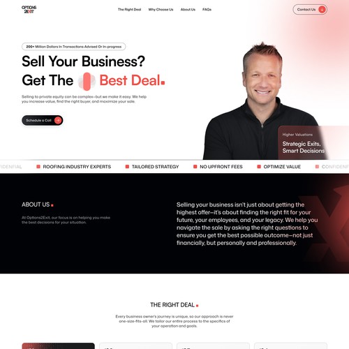 Option2Exit Website Design
