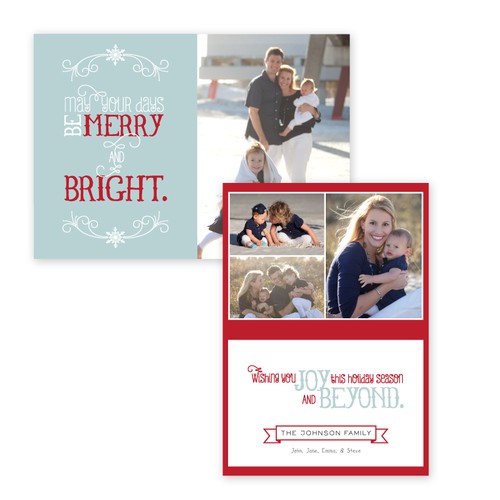 Picaboo 5" x 7" Folded Holiday/Christmas Cards (will award up to 25 designs!)