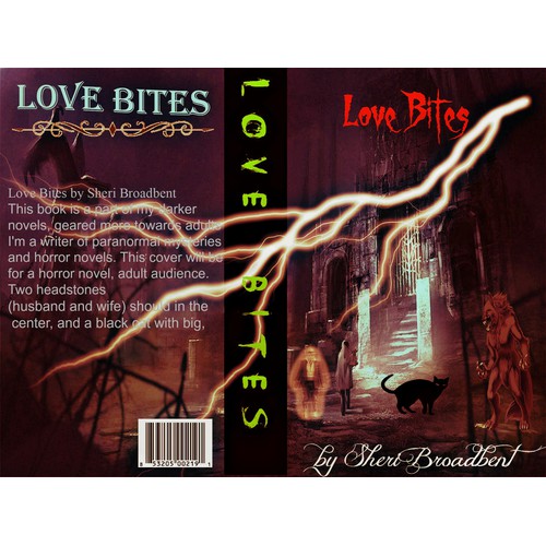 Vintage horror styled book cover