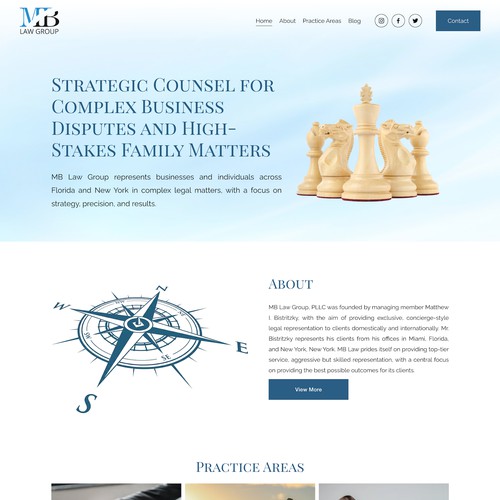MB Law Group Design Updates & Launch