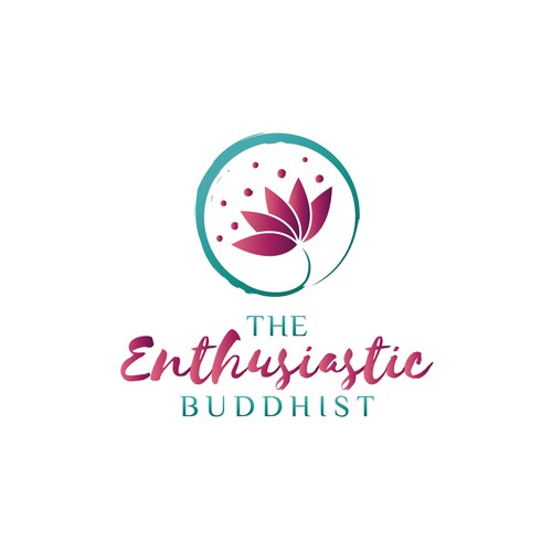 Energetic logo for Buddhist teacher
