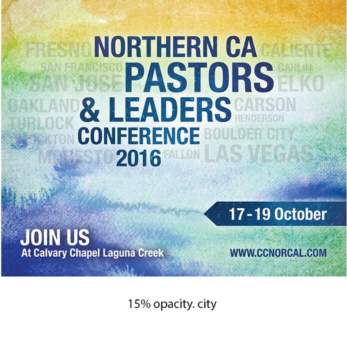 Post Card Design for Northern CA Pastors & Leaders Conference 2016