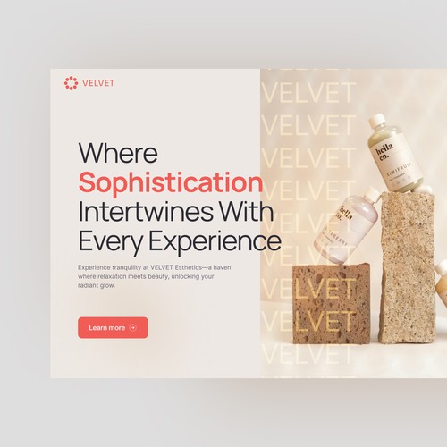 Velvet - Salon web design