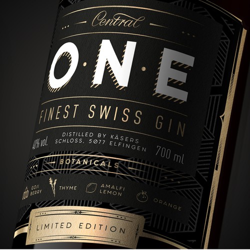 Modern and Elegant Gin Label