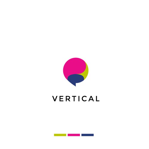 Vertical Chatbot Logo Design