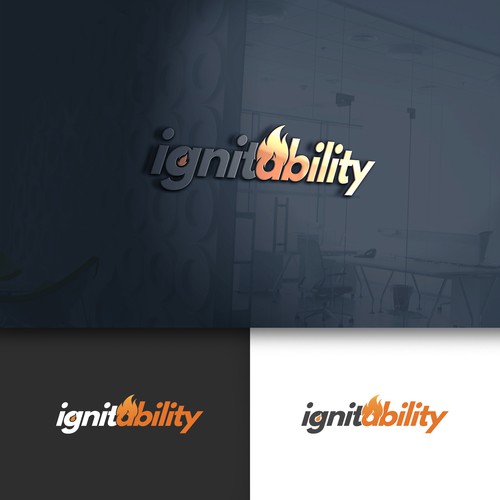 Fiery logo for Ignitability Co.