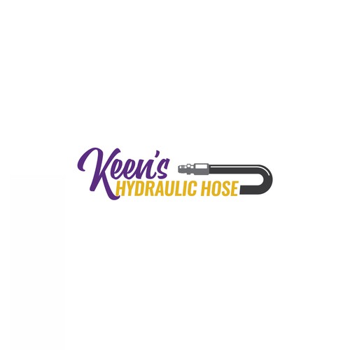 Logo design concept for Keen's Hydraulic Hose