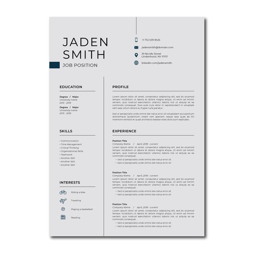 Resume design