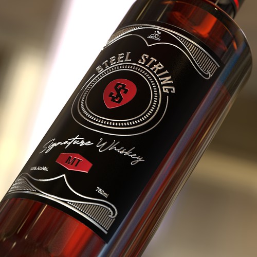 6 Strings Whiskey label