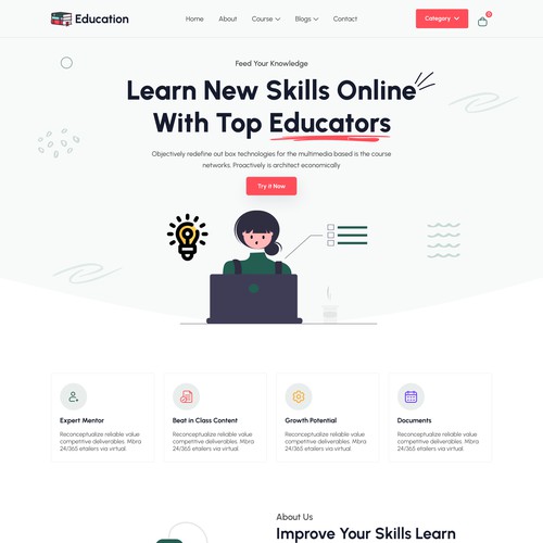 Education Website Design