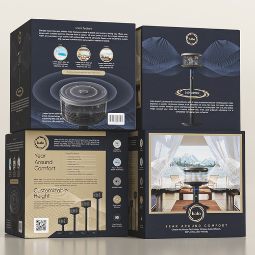 Luxury Packaging for HALO – A Revolutionary Smart Fan That Feels Like Nature