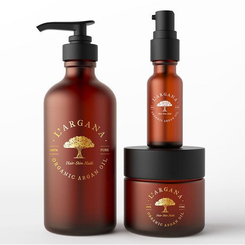 Luxurious Logo for Organic Argan Oil  L' Argana 
