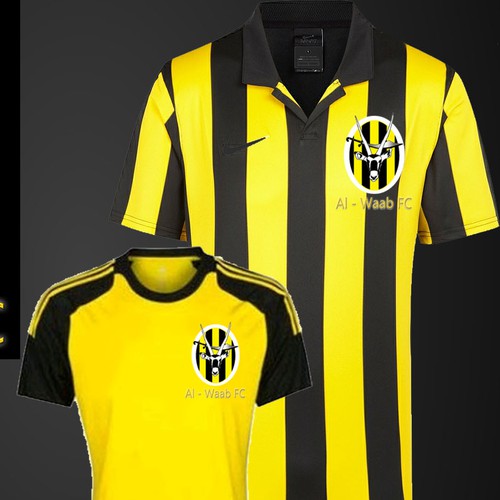 Create the next clothing or merchandise design for Al-Waab FC