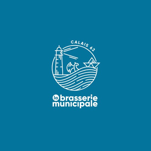 Logo for a brewery in Calais, France.