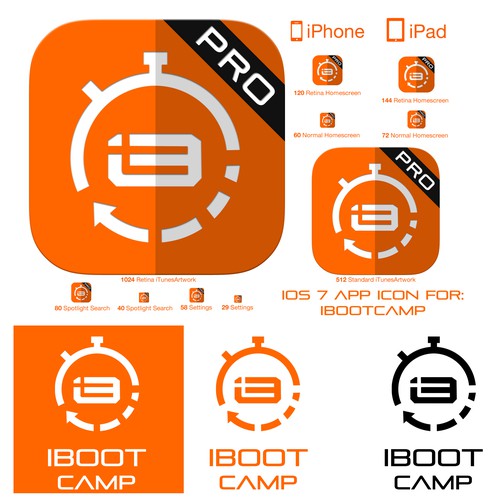 icon or button design for iBootcamp