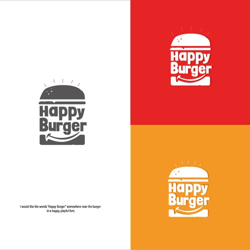 Happy Burger logo design