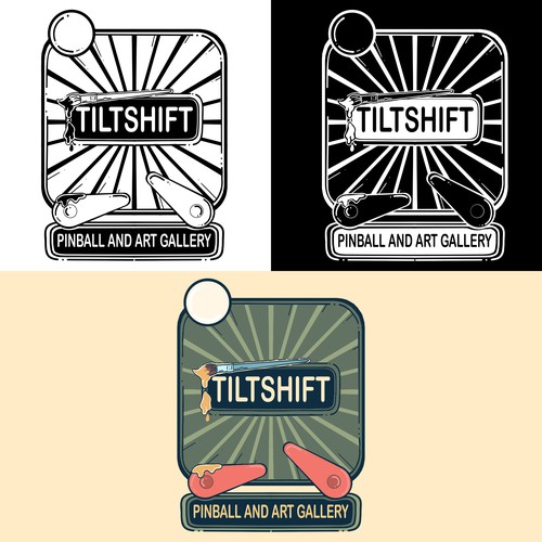 Pinball and art gallery logo