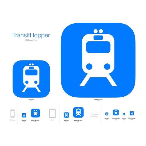 App Icon for iPhone and Apple Watch (Public Transport)