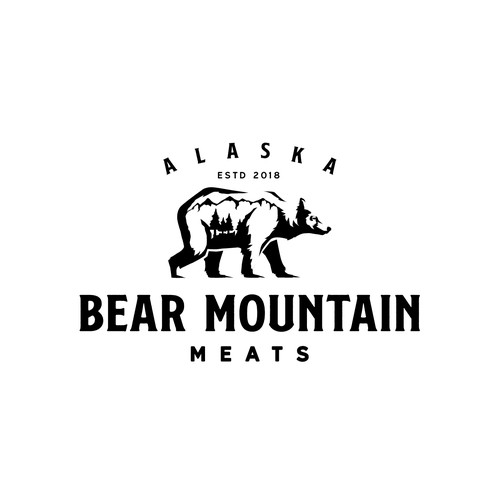 Alaska meat processing company logo