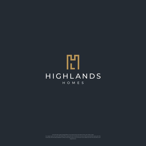Highlands Homes logo design