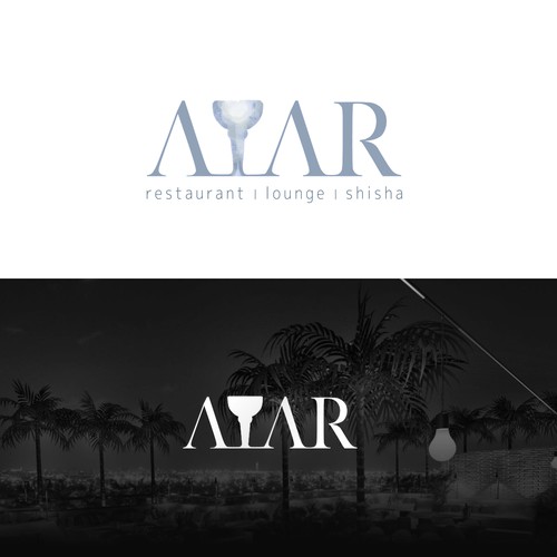 Logo design for a trendy restaurant, lounge and shisha bar